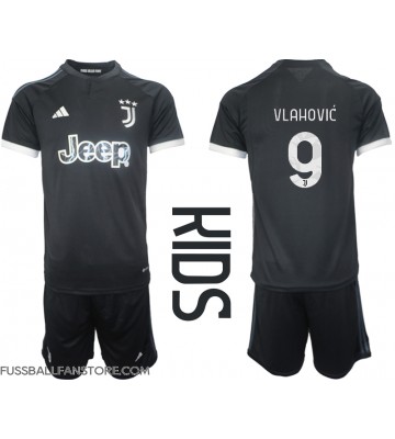 Juventus Dusan Vlahovic #9 Replik 3rd trikot Kinder 2023-24 Kurzarm (+ Kurze Hosen)